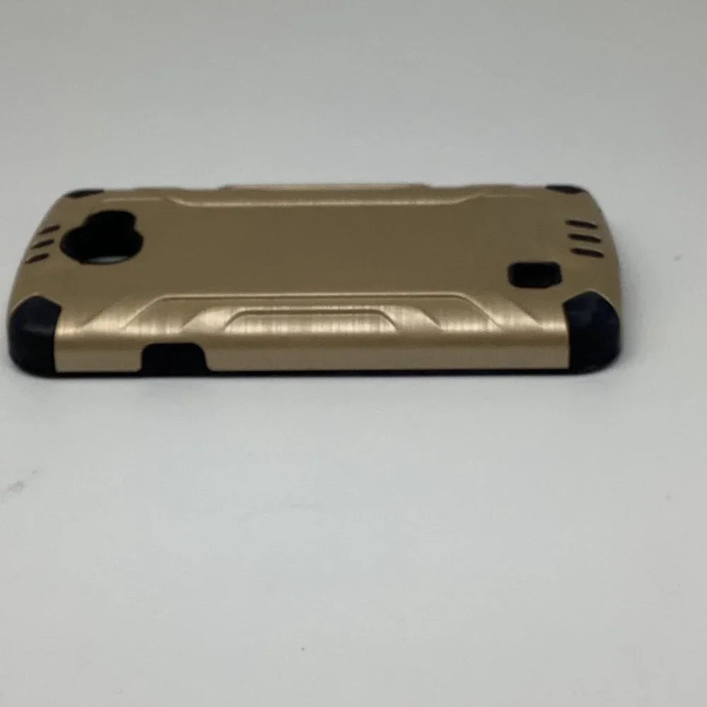 LG Spree‎ Optimus Zone 3 VS425 K4 Shockproof Slim Combat Brushed Phone Case Gold